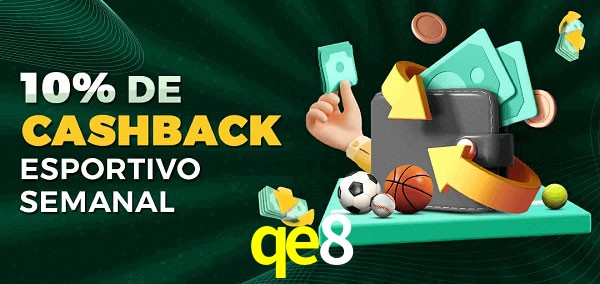 10% de bônus de cashback na qe8